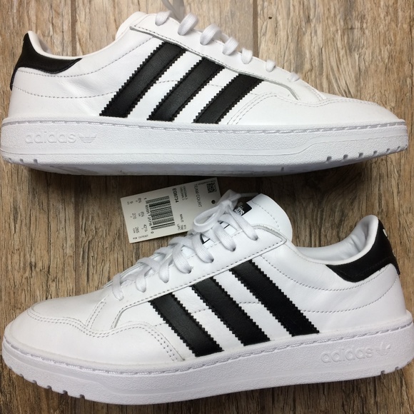 Adidas Team Court 'Cloud White' Sneakers Size M9 - Picture 1 of 10